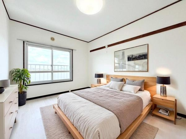 三ツ池ハイツC棟の寝室|家具類はCGイメージ