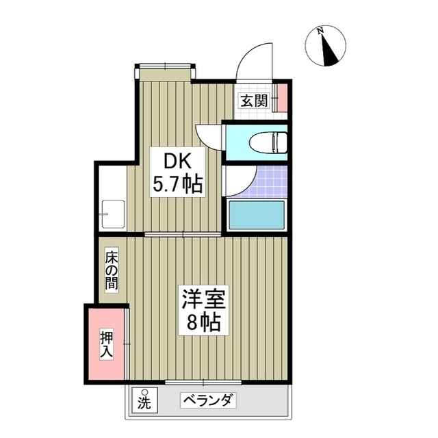 松下コーポの間取り