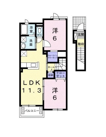 ＲＥＳＴ　ＷＯＯＤ　２の間取り