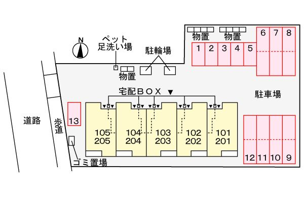 メゾンドラーゴの区画図