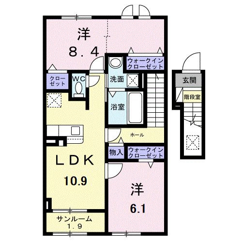 メゾンドラーゴの間取り