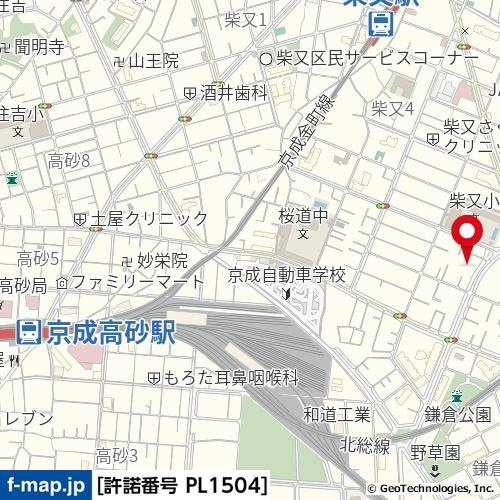 ＬａＬａ柴又の地図