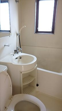 平井三松ハイムの浴室|お風呂です