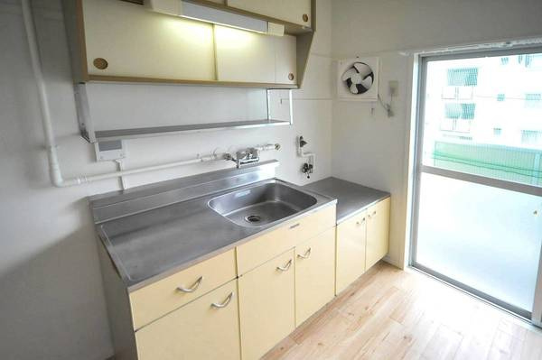 ビレッジハウス下島第二2号棟のキッチン|ビレッジハウスの同一物件・同一タイプの間取りの写真です