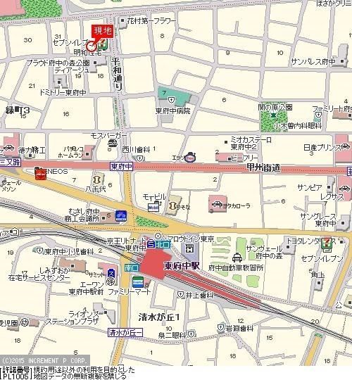 ドルチェ府中の地図