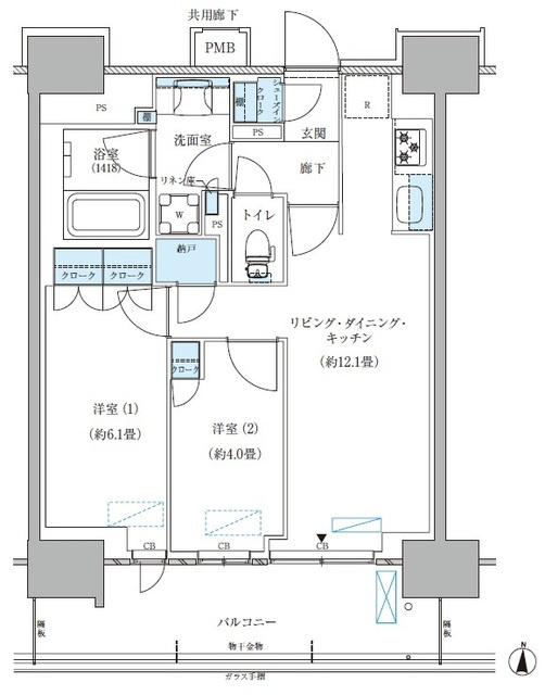パークアクシス西大島コンフォートスクエアの間取り