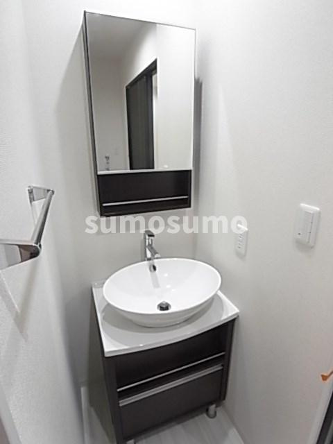 フジパレス尼崎西難波Ⅱ番館の洗面所|脱衣スペースもあります