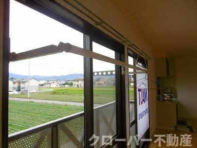 コスモタウン森岡 D棟のバルコニー