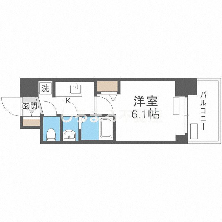 プレサンス南堀江ザ・センスの間取り