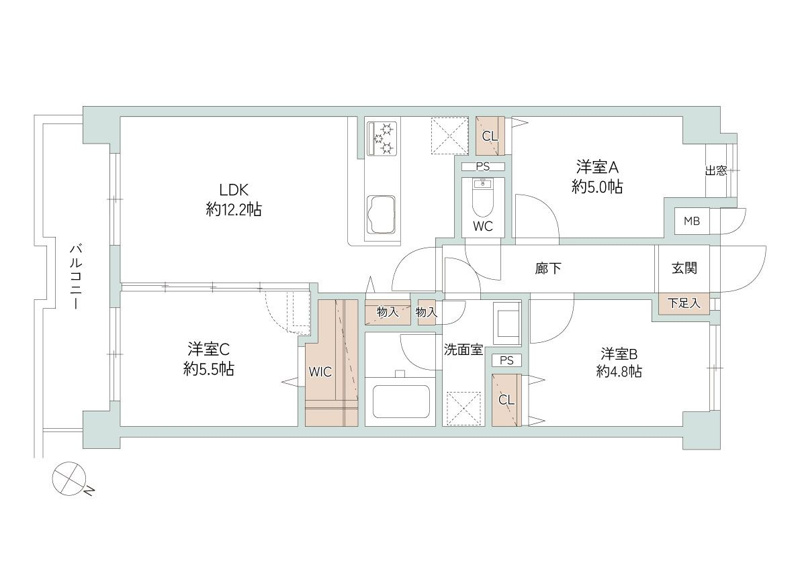 【間取り】 | ロマネスクウイングヒル大池☆仲介手数料無料☆