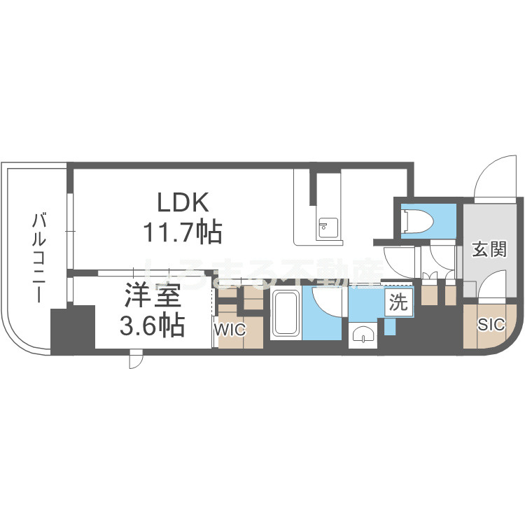 コンフォリア・リヴ北浜淡路町の間取り