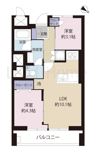 【間取り】 | シャトー赤坂台