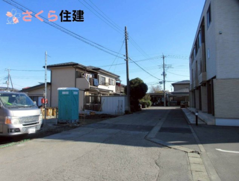 クレイドルガーデン日光市吉沢　第2　2号棟の前面道路含む現地写真|閑静な住宅街の一角になります