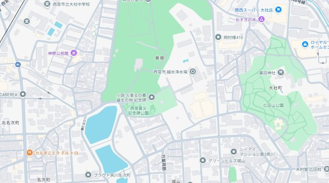 西宮市大社町　新築一戸建ての地図