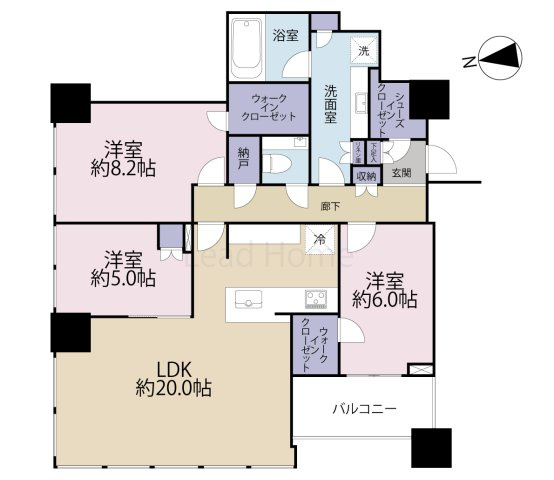 【間取り】 | 白金ザ・スカイEAST
