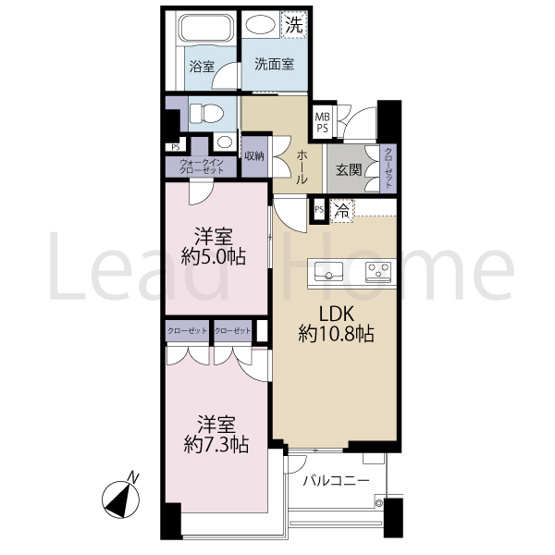 【間取り】 | ラ・マーレ白金