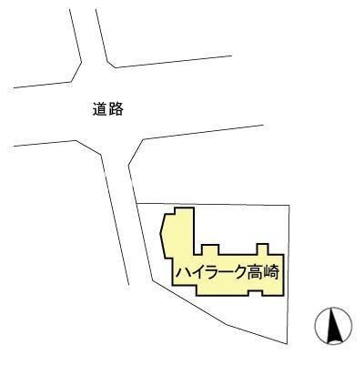 ハイラーク高崎の区画図|高崎、前橋、伊勢崎エリアのお部屋探しはエンドスケープまで！お客様の理想お聞かせ下さい♪