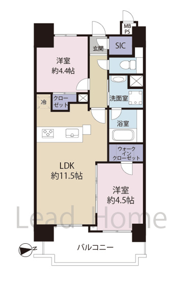 【間取り】 | ライオンズマンション白金台 | 現在空室のため、お気兼ねなくゆっくりと室内をご覧いただけます。お問い合わせお待ちしております。