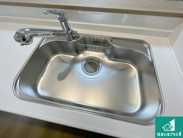 西宮市大社町　新築一戸建ての設備|洗い物も楽にできる、広々シンク！