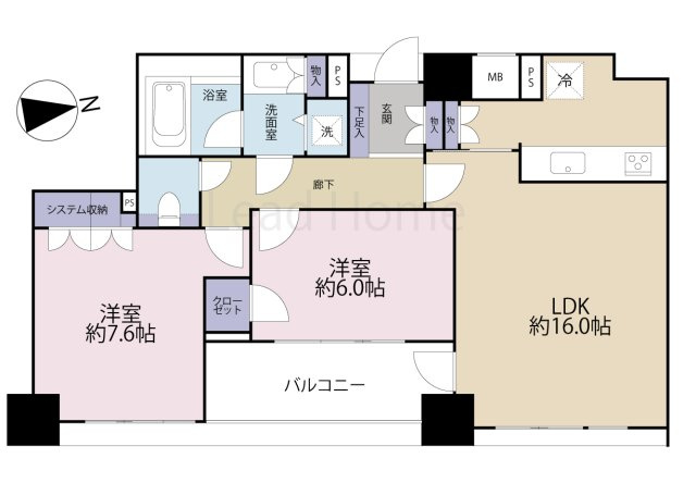 【間取り】 | ファミールグラン西麻布パークアヴェニュー