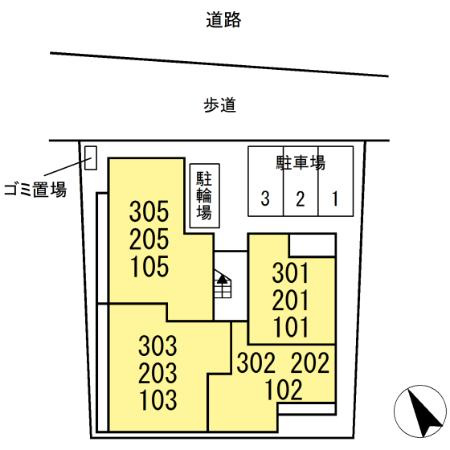 D-Raffineの区画図