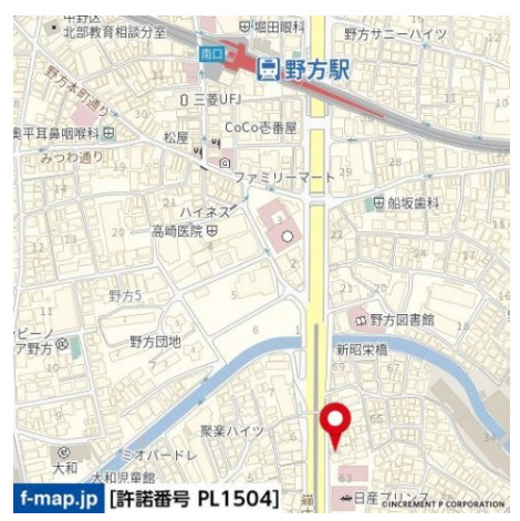 菱和パレス野方の地図