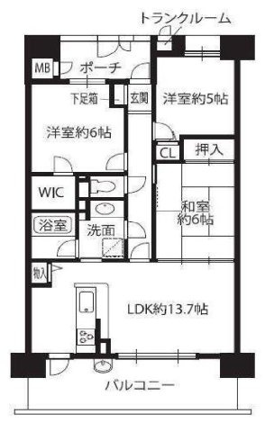 ユニ・アルス吹上プレジオの間取り