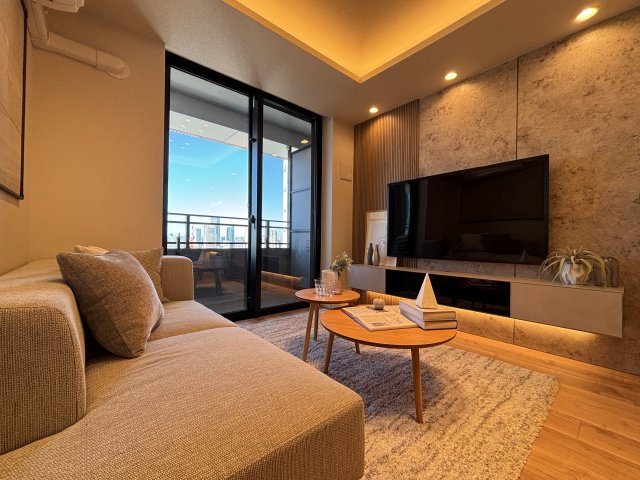 勝どきザ・タワーの居間・リビング