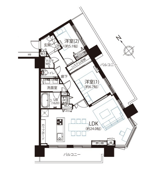 【間取り】 | プリズムタワー