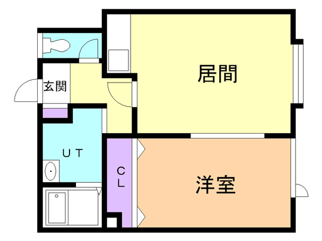 大昭日の出ハイツの間取り