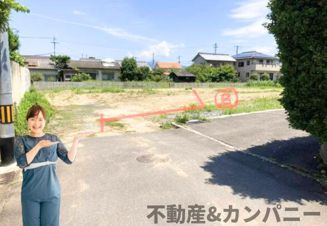 松山市北土居４丁目の売地の外観|外はこのようになっています