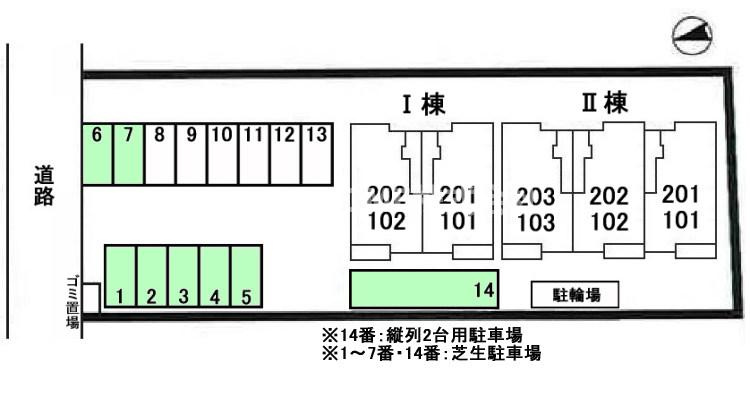 グリーン・コートⅠの区画図