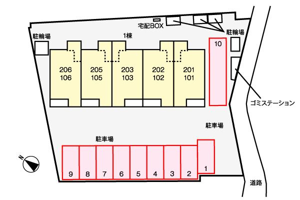 ブライトⅡ　　刈谷市の賃貸ならクラスホーム刈谷店の駐車場