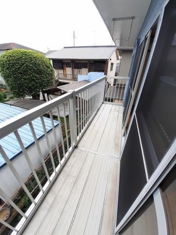 今村ハイツのバルコニー