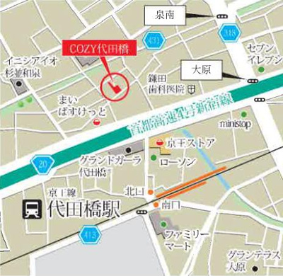 【地図】 | ＣＯＺＹ代田橋