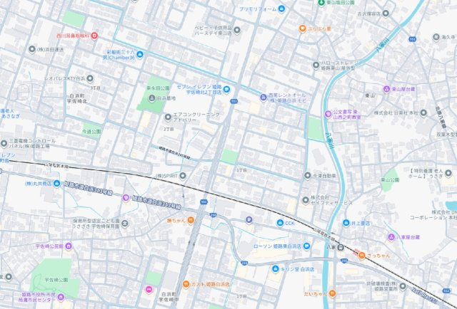 姫路市白浜町宇佐崎北　新築一戸建ての地図