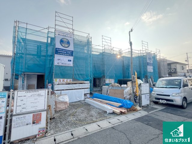 姫路市白浜町宇佐崎北　新築一戸建ての外観|周辺は落ち着いた街並みの住宅地！子育てがしやすい住環境です！まだ未完成ですが、現地でしかわからない事もございます。是非一度ご覧ください。
