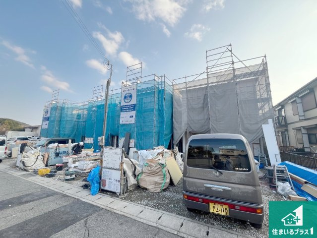 姫路市白浜町宇佐崎北　新築一戸建ての外観|周辺は落ち着いた街並みの住宅地！子育てがしやすい住環境です！まだ未完成ですが、現地でしかわからない事もございます。是非一度ご覧ください。