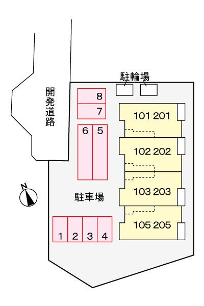 パークサイド　新林　　刈谷市近郊の賃貸はクラスホーム刈谷店の駐車場