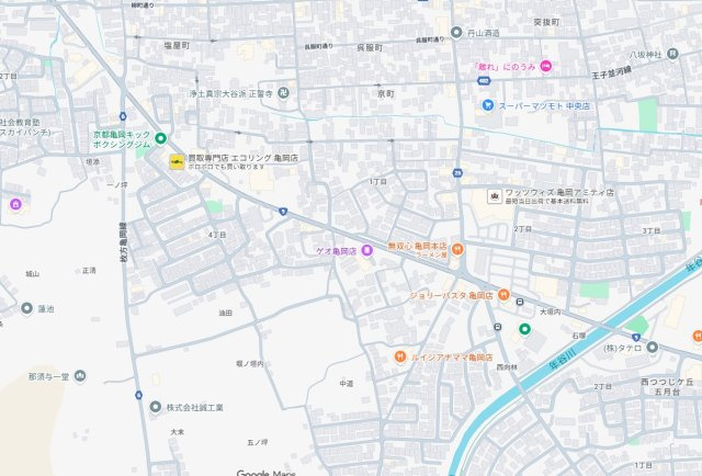 亀岡市古世町　新築一戸建ての地図