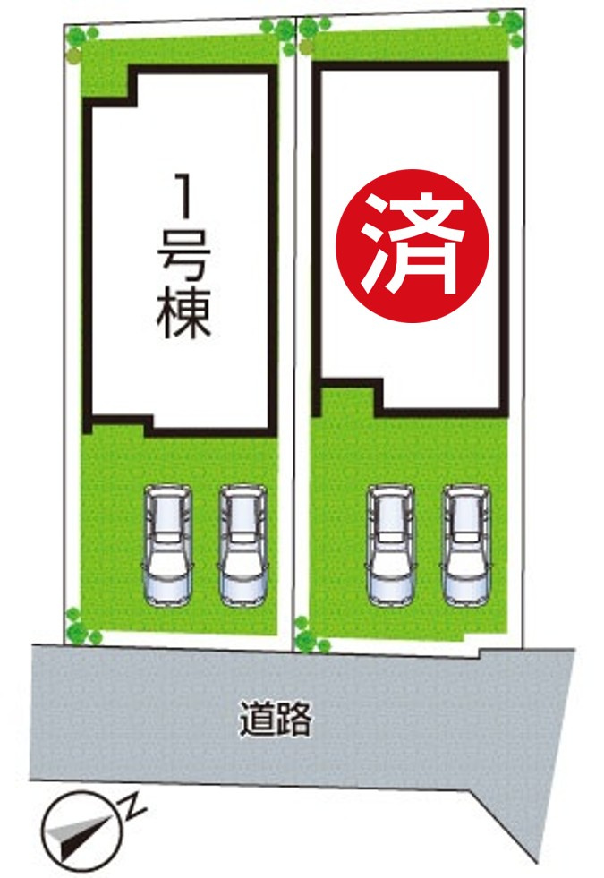 亀岡市古世町　新築一戸建ての区画図|全2区画