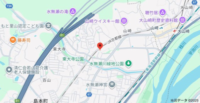 【地図】 | 三島郡島本町東大寺貸家