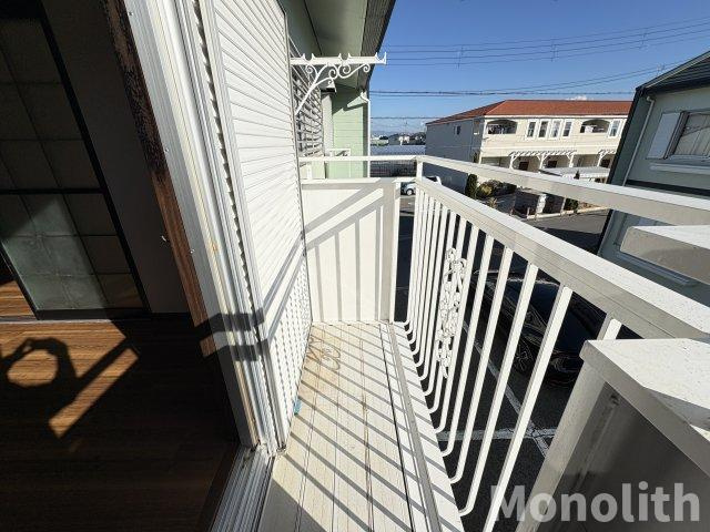 タウニィ高松B棟のバルコニー