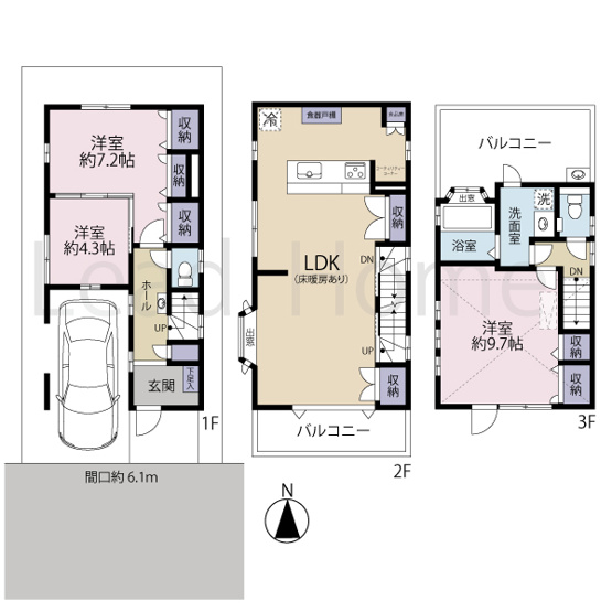 【間取り】 | 世田谷区赤堤2丁目