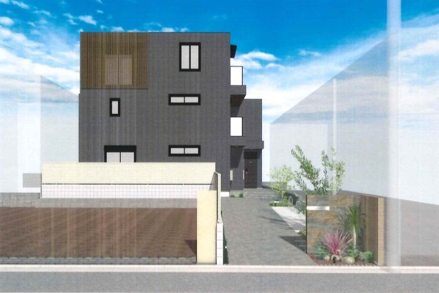 （仮称）鷹番１丁目メゾンの外観|★耐震・耐火設計　旭化成ヘーベルメゾン★※パース