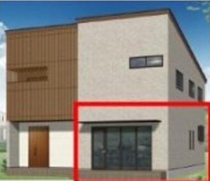 栗東市綣７丁目の店舗事務所の外観