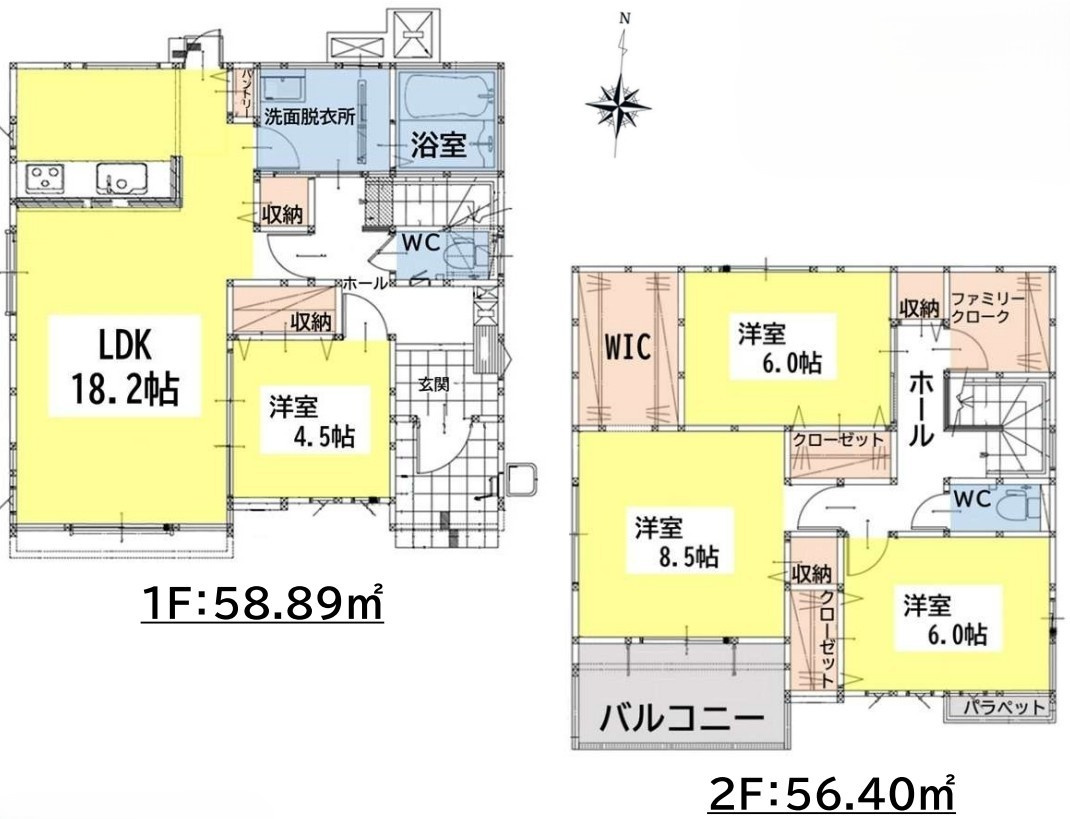門司区大里戸ノ上2丁目5期の間取り