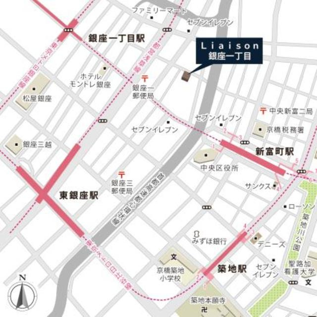 Ｌｉａｉｓｏｎ銀座一丁目の地図