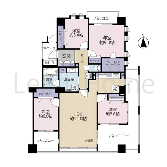 【間取り】 | ライオンズスクエア用賀