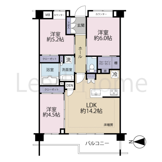 【間取り】 | グローリオ等々力